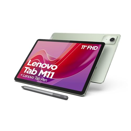 Lenovo Tab M11 Tablet | 11" WUXGA Touch Display | MediaTek Helio G88 | 4GB RAM | 128GB eMMC 5.1 | Android 14 | grün | inkl. Lenovo Tab Pen von Lenovo