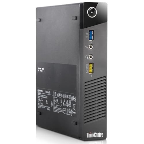 Lenovo ThinkCentre M73 Tiny PC Desktop-Computer, Core i7-4765T, 16 GB RAM, 240 GB SSD, Win 10 Pro Generaluberholt von Lenovo