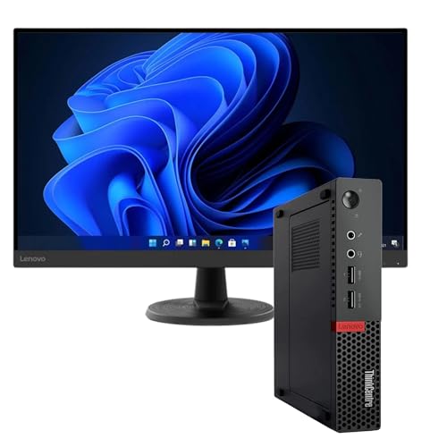 Lenovo ThinkCentre Mx10q Intel i7 6700 8-Thread 4 GHz Business Office Multimedia Mini Computer mit 3 Jahren Garantie! | 32 GB | 1000 GB SSD | USB 3.0 | WLAN | Win 11 Pro (CIN-Monitor 27") von Lenovo