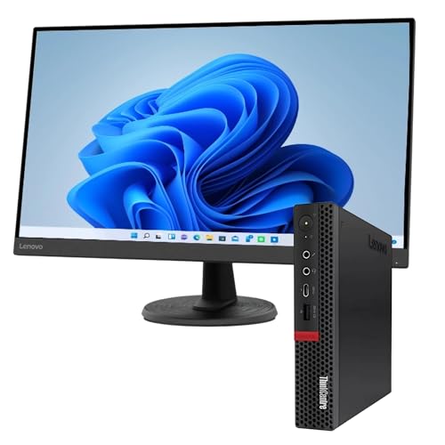 Lenovo ThinkCentre Mx20q Intel i7 8700 12-Thread 4.60 GHz Business Office Multimedia Mini Computer mit 3 Jahren Garantie! | 32 GB | 1000 GB SSD | USB 3.0 | WLAN | Win 11 Pro (PC mit Monitor) von Lenovo
