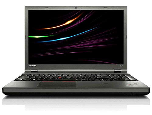 Lenovo ThinkPad T540p Business Notebook, Intel i5 2 x 2.6 GHz Prozessor, 4 GB Arbeitsspeicher, 480 GB SSD, 15.6 Zoll Display, 1366x768, Cam, Windows 10 Pro, B0M (Generalüberholt) von Lenovo