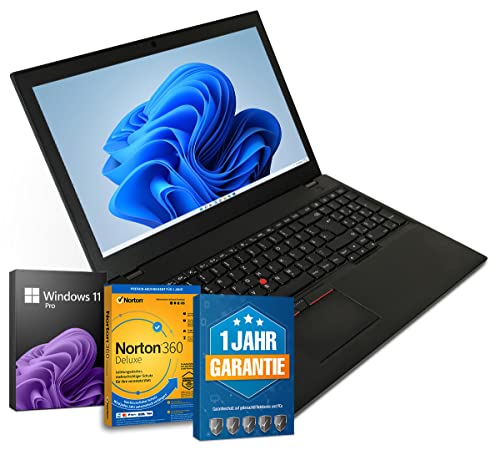 Lenovo ThinkPad T560 15,6 Zoll Full HD Laptop Intel Core i5-6300U@ bis zu 3 GHz 16 GB 512 GB SSD mit Windows 11 Pro & GRATIS Antiviren-Software inkl. 1 Jahr Garantie (Generalüberholt) von Lenovo