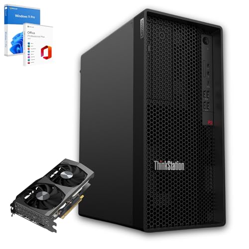 Lenovo ThinkStation P2 Tower | Intel Core i7-14700K 20 Core 28 Threads bis zu 5,60 GHz | RAM 32 GB | SSD 4 TB | Nvidia RTX | Win 11 Pro MS Office 2021 Garantie 36 Monate (Videokarte: RTX 3060 12 GB) von Lenovo