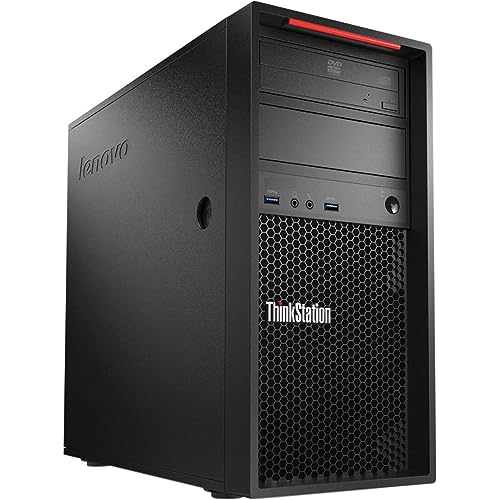 Lenovo ThinkStation P320 PC Desktop Tower Intel Core i7-6700 RAM 16GB SSD 512GB Windows 10 Pro + Office 2021 (Generalüberholt) von Lenovo
