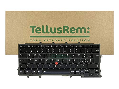 TellusRem ersatztastatur Italienisch Hintergrundbeleuchtung für Lenovo Thinkpad X230s X240 X240S X240I X250 X260 X270 von TellusRem