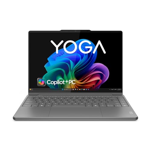 Lenovo Yoga 9i 2-in-1 Aura Edition Laptop | Copilot+ PC AI | 14" WQUXGA OLED Touch Display | Intel Core Ultra 7 | 32GB RAM | 1TB SSD | Intel Arc 140V Grafik | Windows 11 Home | QWERTZ | Luna Grau von Lenovo
