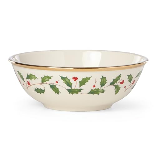 Lenox 883431 Holiday Gedeck Schüssel, Rot & Grün, Weihnachtsgeschirr von Lenox