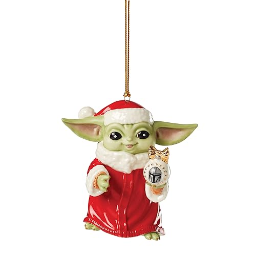 Lenox 894905 Star Wars Grogu Weihnachtsmann Ornament von Lenox