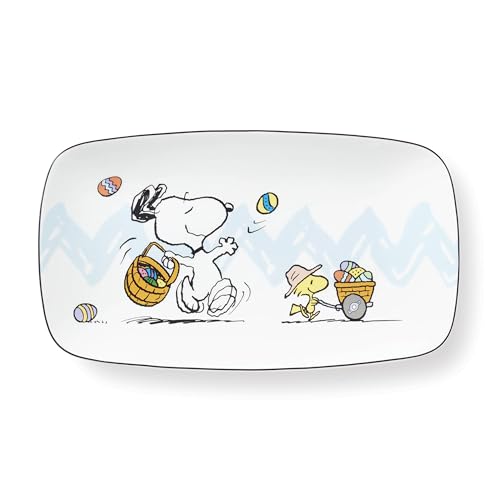 Lenox 896632 Peanuts Easter Snoopy Hors Doeuvres Tablett, Frühlings-Serviergeschirr von Lenox