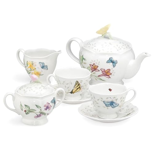 Lenox Butterfly Meadow 8-teiliges Teeservice für 2 Personen, Weiß Lenox Butterfly Meadow 8-teiliges Teeservice für 2 Personen, Weiß von Lenox