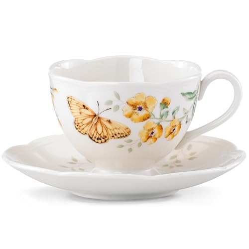 Lenox Butterfly Meadow Becher Set mit Tasse und Unterteller, Fritillary Fritillary Lenox Butterfly Meadow Becher Set mit Tasse und Unterteller, Fritillary Fritillary von Lenox