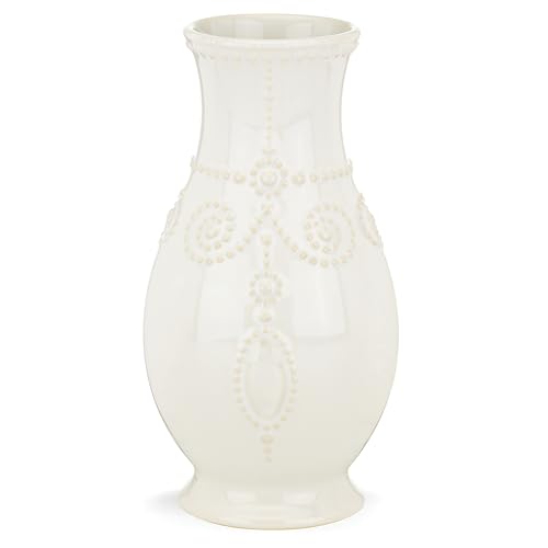 LENOX Weiße French Perle 20,3 cm geriffelte Vase, 0,9 kg von Lenox