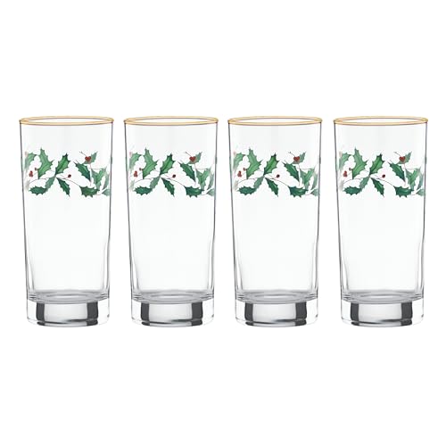 Lenox Holiday 4-teiliges Highball-Glas-Set, 355 ml von Lenox