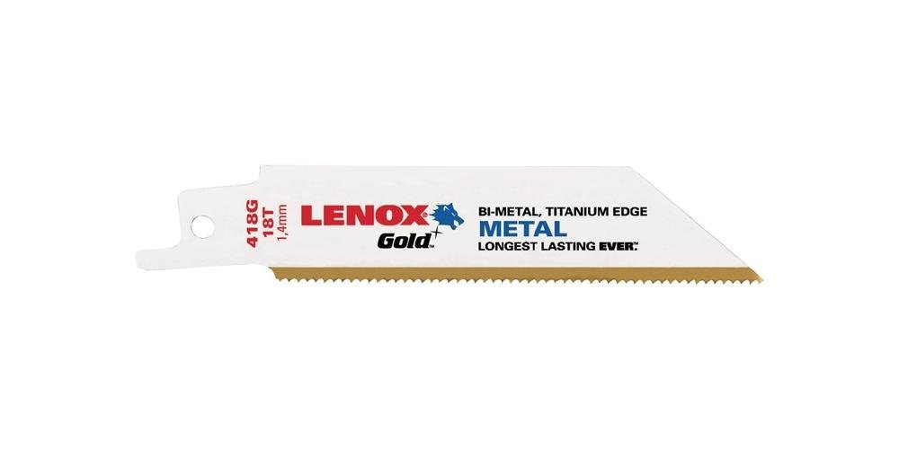 Lenox Säbelsägeblatt Säbelsägeblatt Gold Länge 102 mm Breite 19 mm Zahnteilung TPI 18 von Lenox