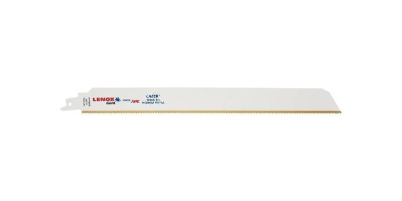 Lenox Säbelsägeblatt Säbelsägeblatt Gold Lazer® Länge 305 mm Breite 25 mm Zahnteilung TPI 14 von Lenox