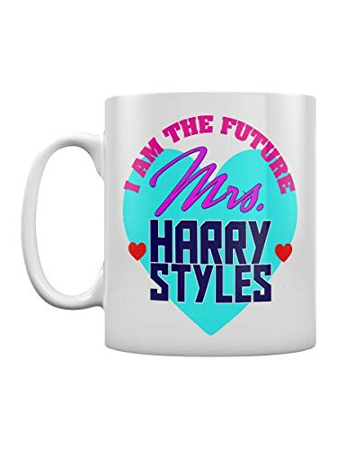 Kaffeetasse aus Keramik, Motiv: Future Mrs Harry Styles, Tasse für Tee oder Kaffee, weiß, für Büro und Zuhause, 325 ml von Lenrius