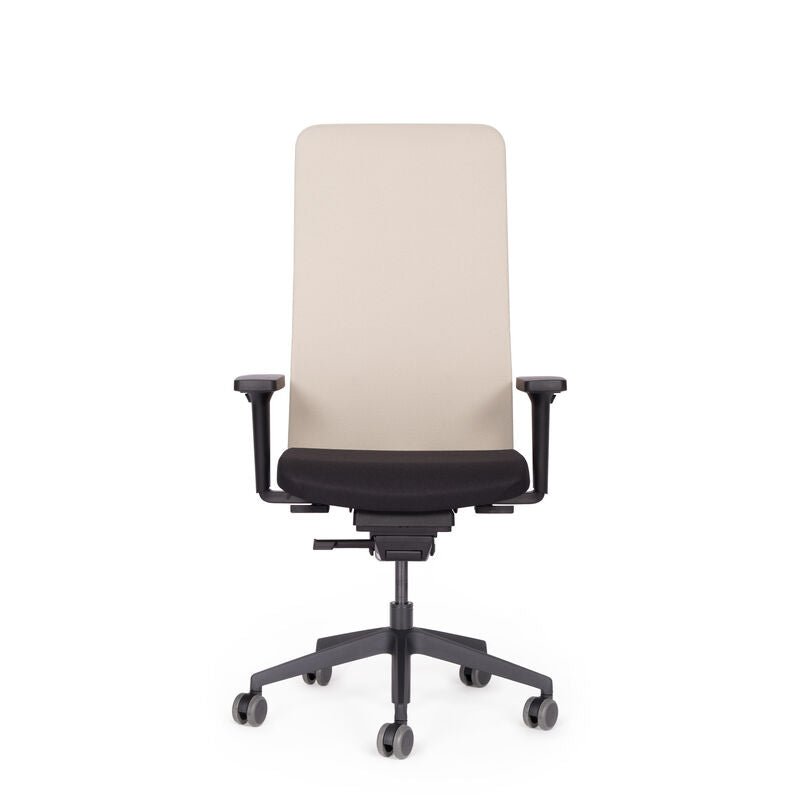 Ergonomischer Bürostuhl Netzrücken | lento Agilis Matrix MT13 | Beige - Schwarz | gesundes Sitzen | Made in Germany |  30 Jahre Garantie von Lento