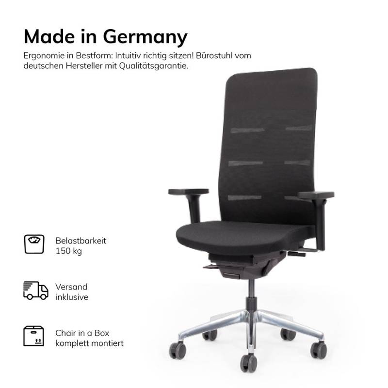 Ergonomischer Bürostuhl Netzrücken Agilis Matrix MT13 | konfigurierbar | auf Rechnung kaufen von Lento