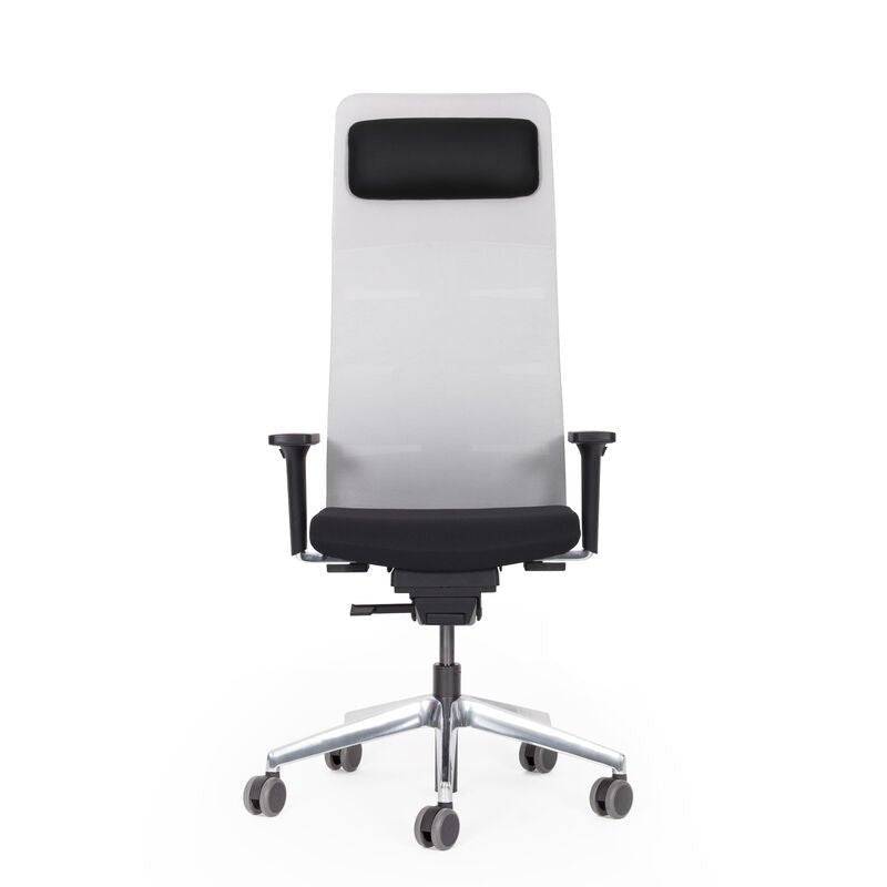 Ergonomischer Chefsessel Netzrücken weiss Matrix MT14 - DER CHEFSESSEL für entspanntes Arbeiten - Made in Germany von Lento