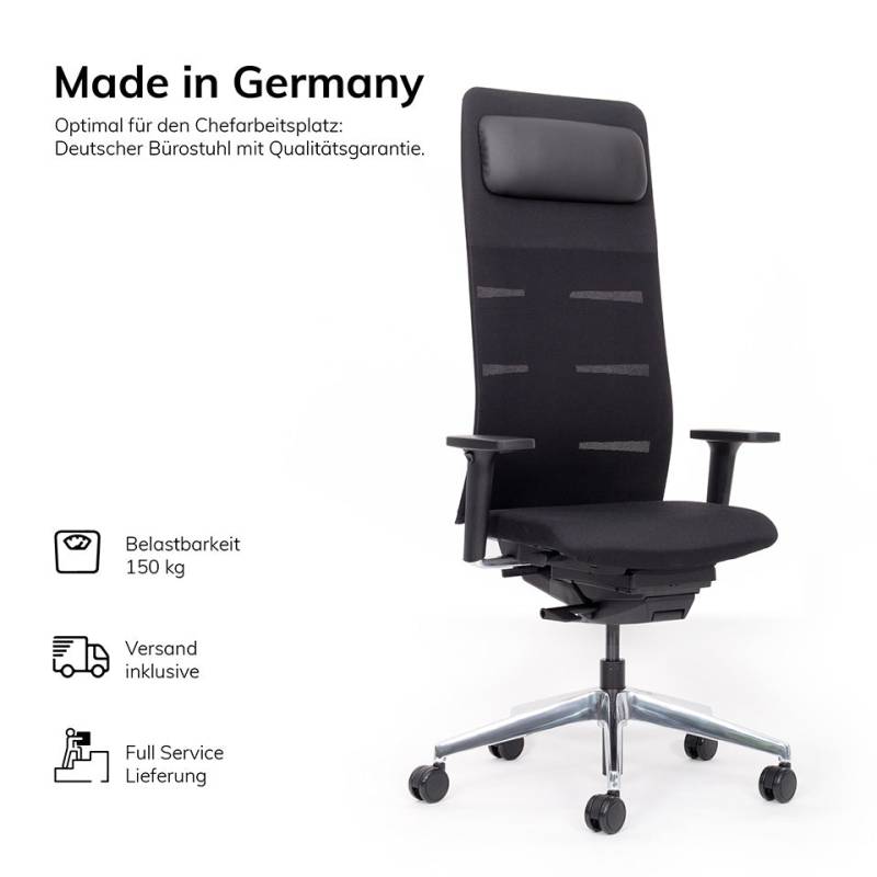 Ergonomischer Chefsessel lento Netzrücken Agilis Matrix MT14 - DER CHEFSESSEL - Konfigurierbar - Made in Germany - Auf Rechnung kaufen von Lento