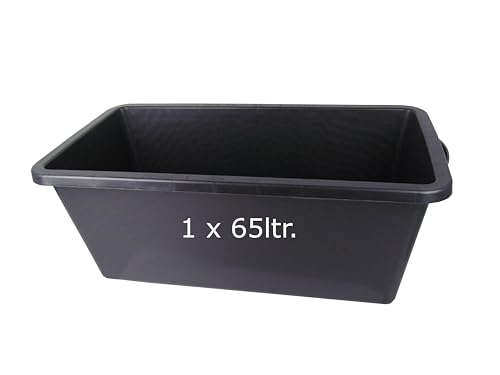 Mörtelwanne 65L Profi-Line | Mörtelkasten 65 Liter | aus robustem flexiblen Kunststoff | 30,5x80x40cm | Made in Germany von Lentz