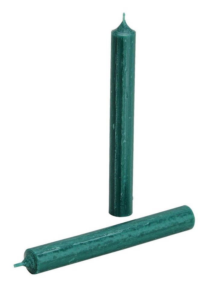 Lenxo Formkerze Stabkerzen, durchgefärbt Ø 2x18 cm, deutsche Qualitätskerzen, Wachs (Spar-Set 25 Stück) von Lenxo