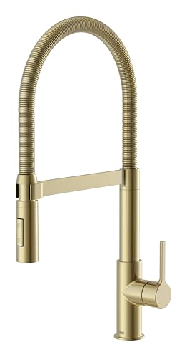 Lenz Küchenarmatur ALUNA in Gold - flexible Geschirrbrause mit 2 Strahlarten - Anti-Fingerabdruck Oberfläche - hochwertige Keramikkartusche und Markenmischdüse - 46070541 Lenz Küchenarmatur ALUNA in Gold - flexible Geschirrbrause mit 2 Strahlarten - Anti-Fingerabdruck Oberfläche - hochwertige Keramikkartusche und Markenmischdüse - 46070541 von Lenz