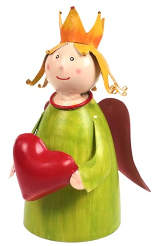 Lenzbach Zaunhocker Engel mit Herz grün 22 cm Figur aus Blech Prinzessin Metall Deko Garten Balkon Dekofigur Königin Pfostenhocker Love Shabby Lenzbach Zaunhocker Engel mit Herz grün 22 cm Figur aus Blech Prinzessin Metall Deko Garten Balkon Dekofigur Königin Pfostenhocker Love Shabby von Lenzbach