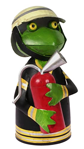 Lenzbach Zaunhocker Frosch mit Feuerlöscher 21 cm Figur aus Blech Feuerwehr Metall Brand 112 Garten Deko Balkon Dekofigur Pfostenhocker Lenzbach Zaunhocker Frosch mit Feuerlöscher 21 cm Figur aus Blech Feuerwehr Metall Brand 112 Garten Deko Balkon Dekofigur Pfostenhocker von Lenzbach