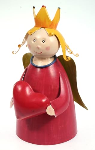 Zaunhocker Engel rot mit Herz 22 cm Figur aus Blech Prinzessin Metall Deko Garten Balkon Dekofigur Königin Pfostenhocker Love Shabby Zaunhocker Engel rot mit Herz 22 cm Figur aus Blech Prinzessin Metall Deko Garten Balkon Dekofigur Königin Pfostenhocker Love Shabby von Lenzbach