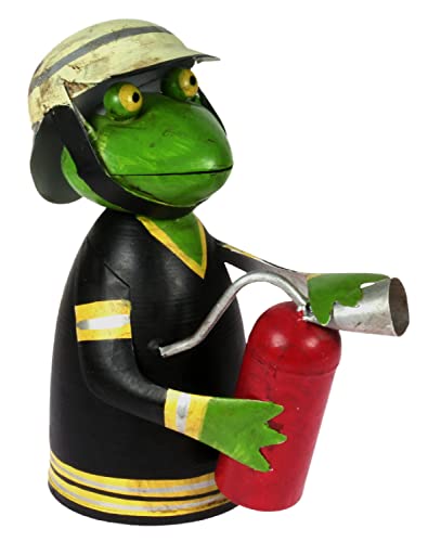 Zaunhocker Feuerwehr Frosch mit Feuerlöscher gerade 21 cm Figur aus Blech Metall Brand 112 Garten Deko Balkon Dekofigur Pfostenhocker Zaunhocker Feuerwehr Frosch mit Feuerlöscher gerade 21 cm Figur aus Blech Metall Brand 112 Garten Deko Balkon Dekofigur Pfostenhocker von Lenzbach