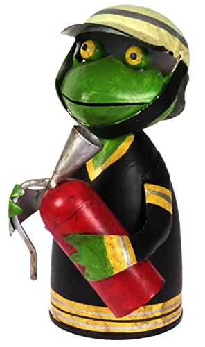 Zaunhocker Feuerwehr Frosch mit Feuerlöscher vorn 21 cm Figur aus Blech Metall Brand 112 Garten Deko Balkon Dekofigur Pfostenhocker Zaunhocker Feuerwehr Frosch mit Feuerlöscher vorn 21 cm Figur aus Blech Metall Brand 112 Garten Deko Balkon Dekofigur Pfostenhocker von Lenzbach