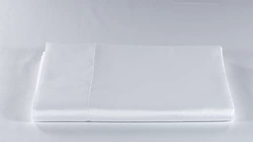 LENZUOLISSIMI - Bettlaken für Einzelbett, Satin, Baumwolle, Fadenzahl 300, 180 x 290 cm, hergestellt in Italien, Weiß von Lenzuolissimi