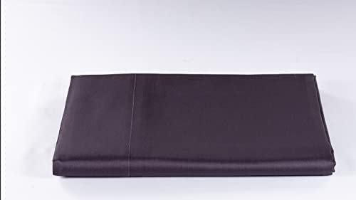 LENZUOLISSIMI Satin-Baumwoll-Satin, 300 Fäden, mit einzelnen Ecken, 80 x 200 cm, hergestellt in Italien, Violett von Lenzuolissimi