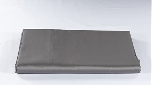 LENZUOLISSIMI - Bettlaken für Einzelbett, Baumwollsatin, Fadenzahl 300, 180 x 290 cm, hergestellt in Italien, Rotguss-Grau von Lenzuolissimi