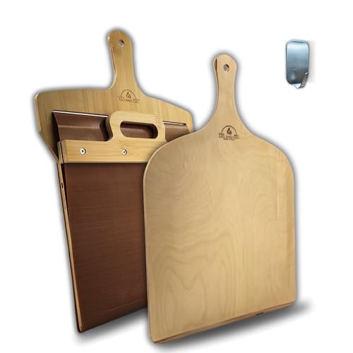 Leo and Gio Sliding Pizza Peel Sliding Pizza Shovel Multifunction Sliding Pizza Peel that Transfers Pizza Easy (S - 29 X 45) von Leo and Gio
