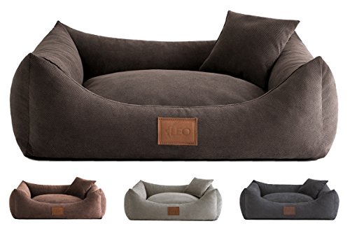 Leo4dog. Sofa Sun. 6 Größen, 4 Farben. Hundebett, Hundekissen, Hundesofa,Hundekorb. (80x60, Braun) von Leo4dog