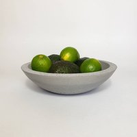 Betonschale Schale Pflanzschale Obstschale Feuerschale | S/L Slim Grau/Dunkelgrau von LeoKraftStudio