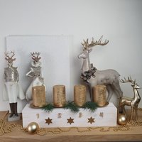 Kerzenhalter Kerzen Tischdeko Gebleicht | Verschiedene Farben Adventskranz Kerzenhalter Kerzen Tischdeko Gebleicht | Verschiedene Farben Adventskranz von LeoKraftStudio