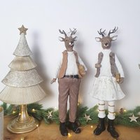 Rentier | Paar Hirsch Dekofigur Winterdeko Weihnachtsdekoration Rentier | Paar Hirsch Dekofigur Winterdeko Weihnachtsdekoration von LeoKraftStudio