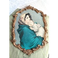 Wandbild Madonna Mit Kind/ Madonnina Della Strada Geb. 1927/ Wandbehang Von Roberto Ferruzzi Made in Italy/60Er Jahre/Wohnkultur Geschenk von LeoKueVintage