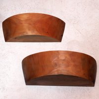 Birnenholz Wandlampen Gedrechselt Aus Einem Stück/Deckenstrahler von LeoUnikate