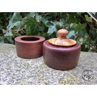 Eisenholz Das Härteste Holz Ich Je Gedrechselt Habe/Dose Und Schale Bogossi Oder Swartzia /Natürliche Dunkle Farbe von LeoUnikate