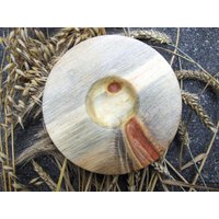 Holzteller Mit Kleiner Vertiefung Und Außergewöhnlicher Maserung/Gedrechselt Von Hand von LeoUnikate