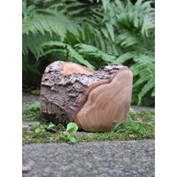 Kirsch Holz Schale Mit Rinde/Natürlich Von Hand Gedrechselt Kunsthandwerk Hübsche Borke Und Holzfarbe von LeoUnikate