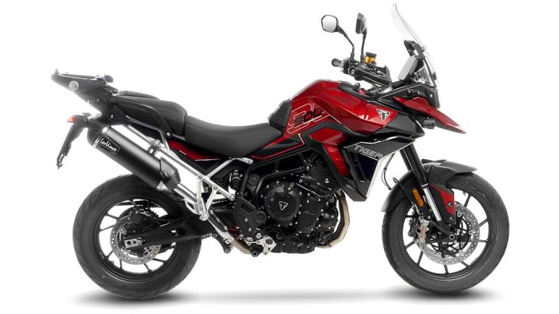 LEOVINCE Schalldämpfer "SBK LV One EVO II - Black Edition" 14450EB für Triumph Tiger von LeoVince