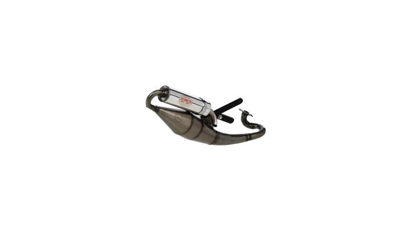 LeoVince Komplettanlage Aluminium für APRILIA SR 50 MOTARD / GILERA ICE 50 KAT / PIAGGIO FLY 50 / ZIP KAT / ZIP 50 / PIAGGIO TYPHOON 50 von LeoVince