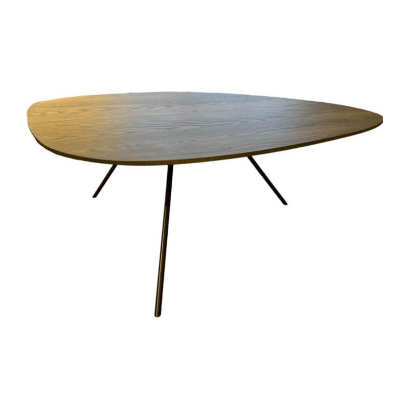 Couchtisch Liliom Platte Eiche Pine Grey Grau Gestell Metall Epoxy Nuit Silk Sch... von Leolux