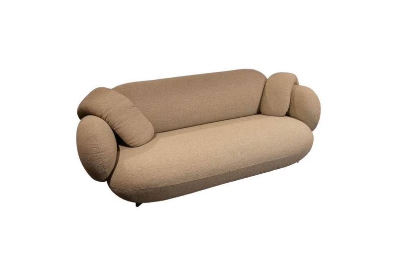 Leolux 2-Sitzer Sofa Pulla R16-B20 Bezug Stoff Hell-braun Füße Epoxy Charcoal von Leolux