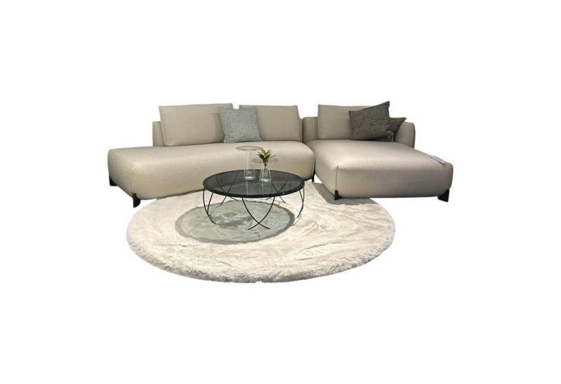 Leolux Ecksofa Sofakombination Naila Stoff Essential 26 Egret Beige Fuß Eiche von Leolux